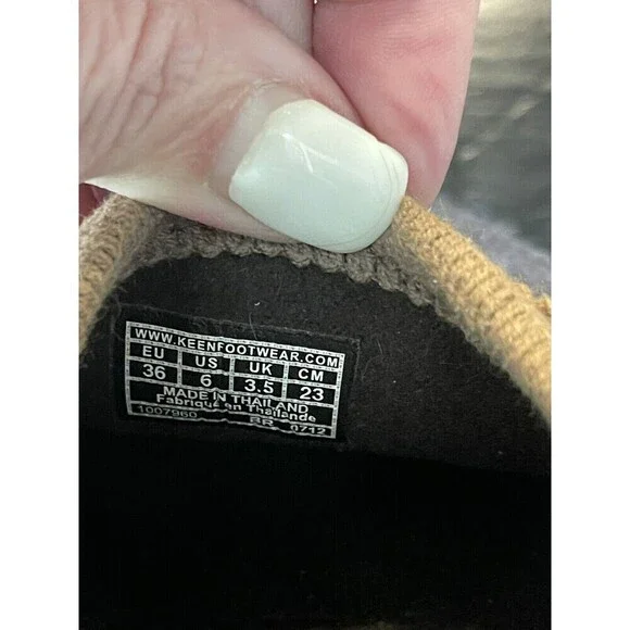 KEEN Timberline Seal Brown Wool Mules Womens Sz 6 Slip On Casual Comfort Shoes - Picture 9 of 9